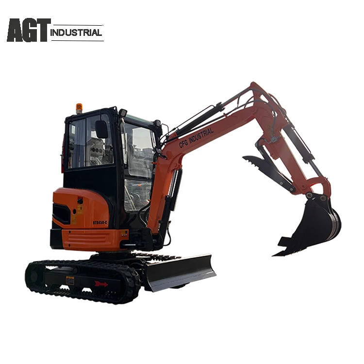 AGT MINI DIGGER EXCAVATOR WITH SWING BOOM and Hydraulic THUMB WITH YANMAR DIESEL