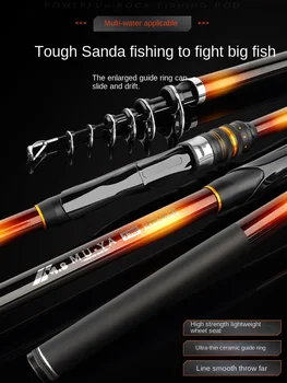 CHEERY Carbon Rock Fishing Rod XY-YG-11 Model Long Cast Soft Tail Telescopic Road Sliding Large Guide Ring Sea Fishing Shore – Soft Lure – view 3