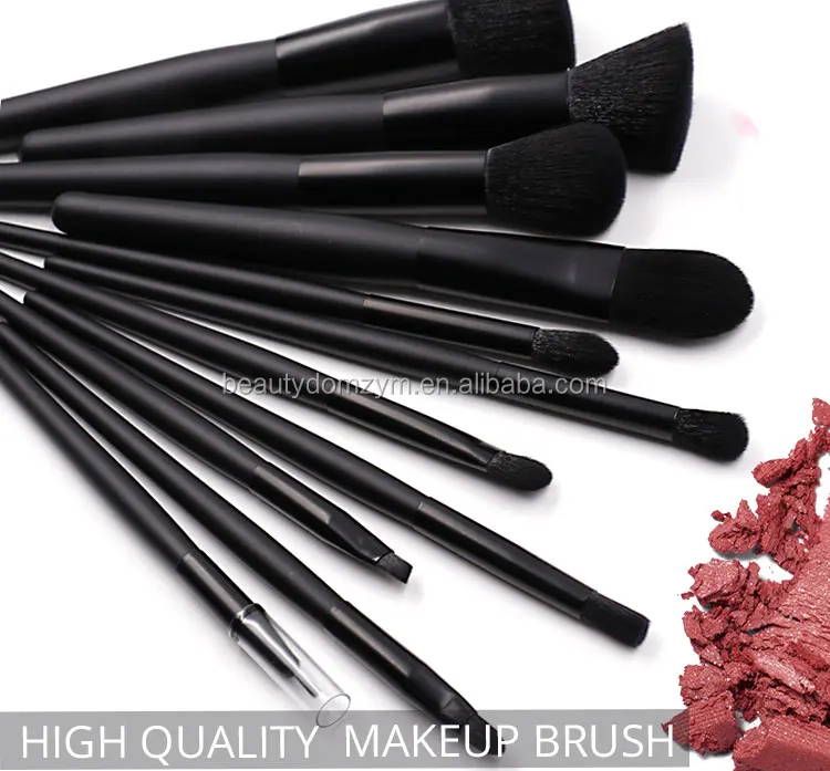 Makeup Brush Sets Black 11Pcs Custom Brand Private Label 2022 Amazon Top Seller Wholesale Oem Shenzhen Make Up Brushes For Face