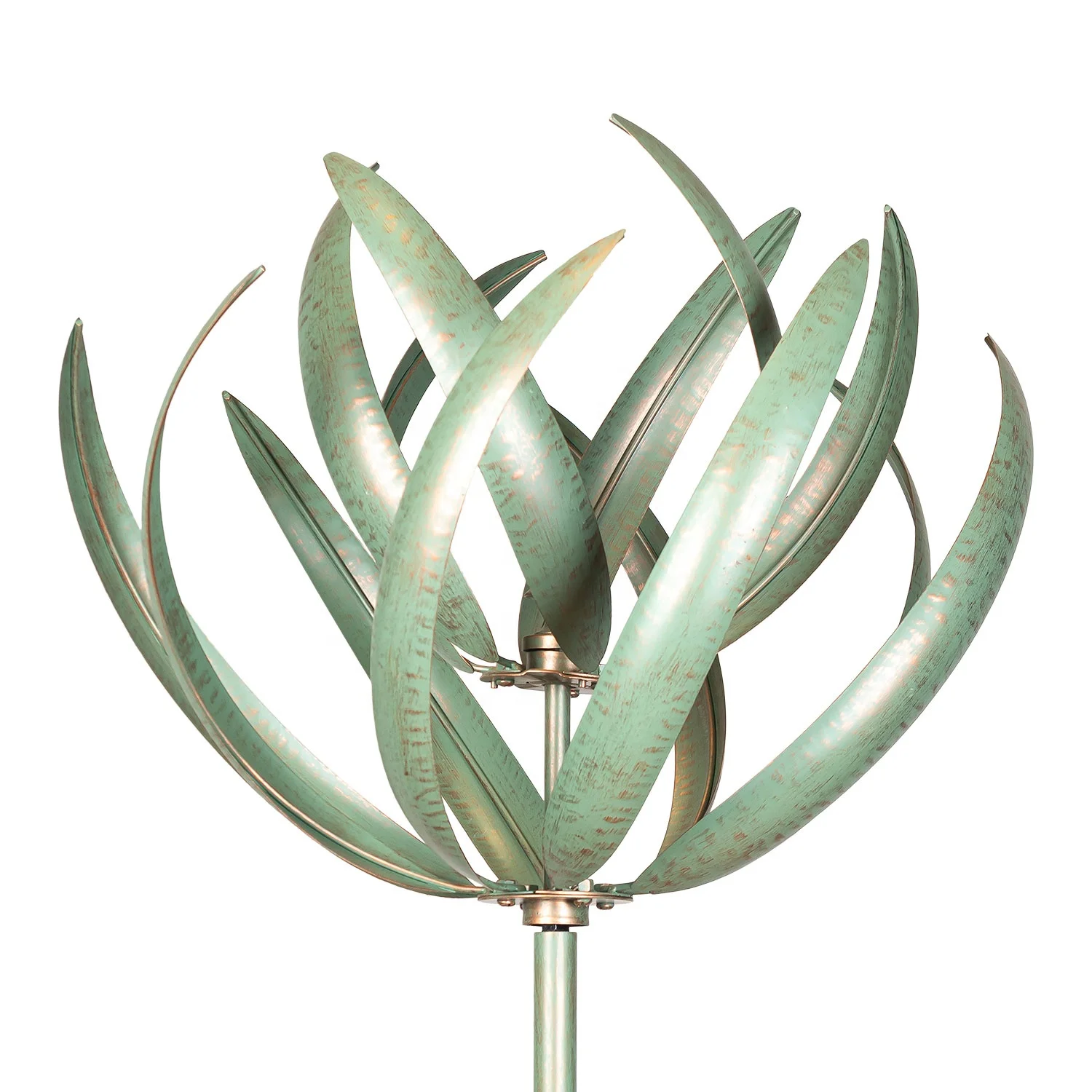 Turquoise Green Outdoor  Art 3D Wind Catcher Kinetic Spinner  Wind Spinner