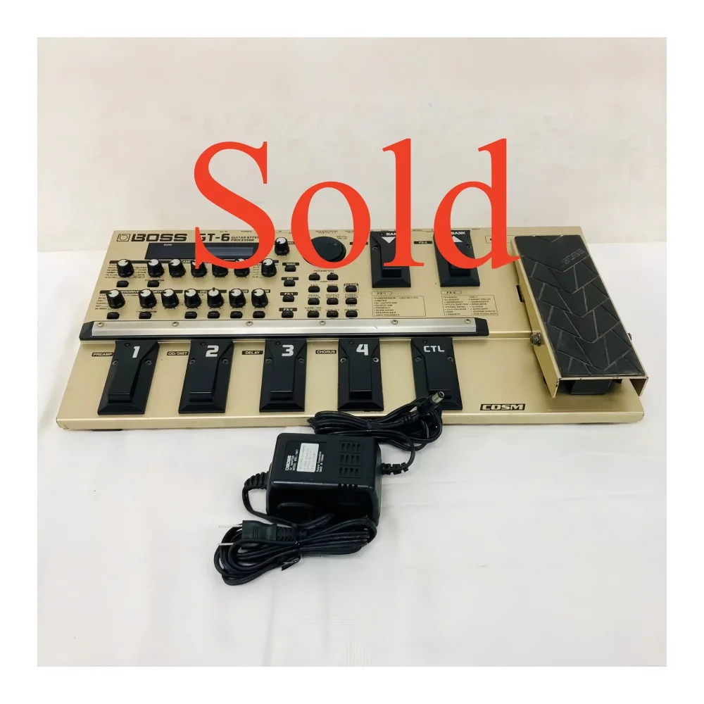 Jello Boss GT-6 Stainless Steel Bass Guitar Effects Pedal - 85