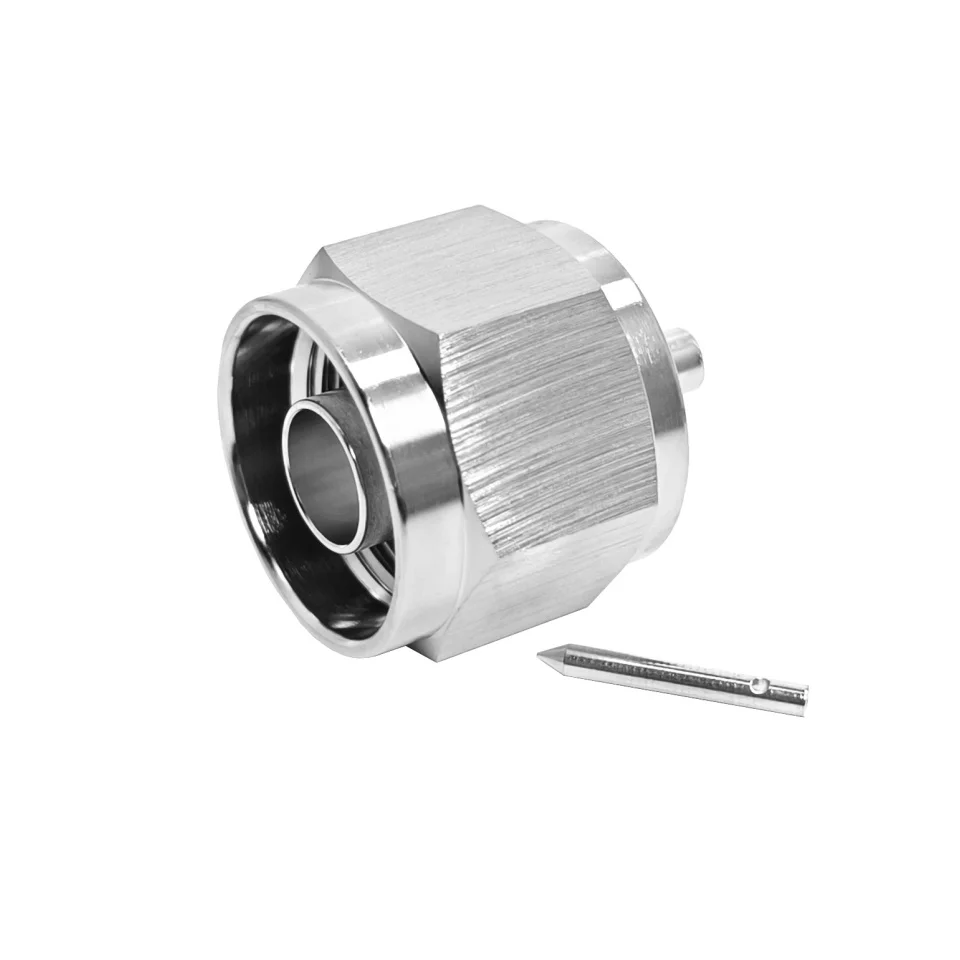 Factory Price 50Ohm N Male Plug Solder Welding Soldering for RG405 SS405 086 Cable Rf Coaxial Connector Coax Connectors in Stock