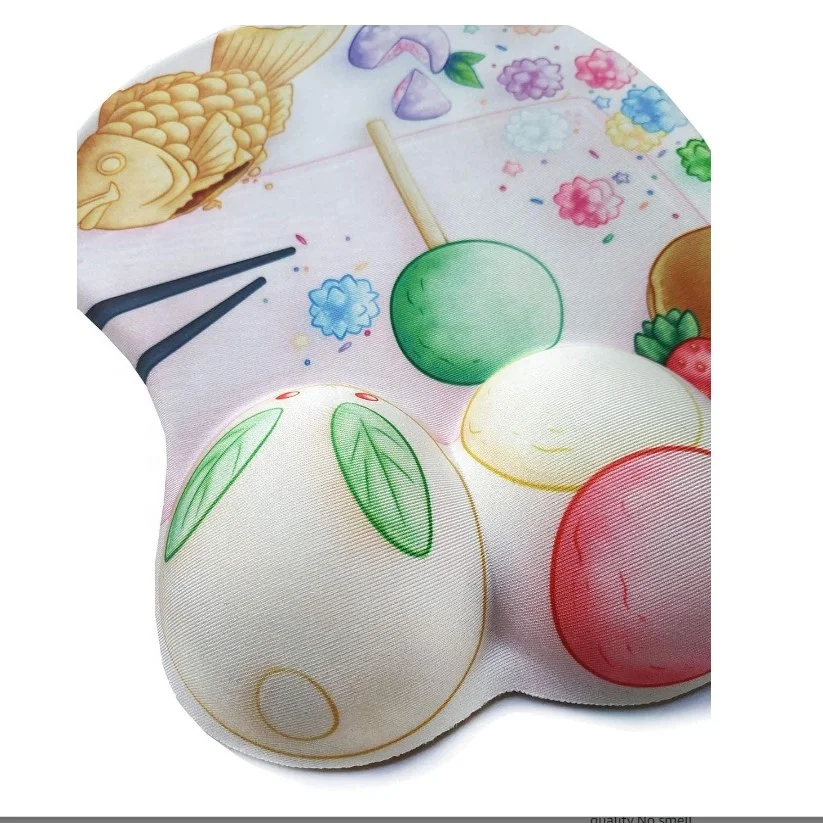 Girls Breast and Ass 3D Mouse Pad Sexy Real Touch FeelingCute Mouse Pads Non-Slip Silicone Base for Home Office Working Studying