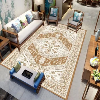 Hot Sale European Geometric Carpets Living Room Bedroom Bedside Carpets Rectangle Modern Decor Rug