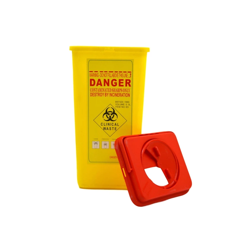 Oem Custom Sharps Container Clinical Sharp Bin Sharps Container 1 Liter
