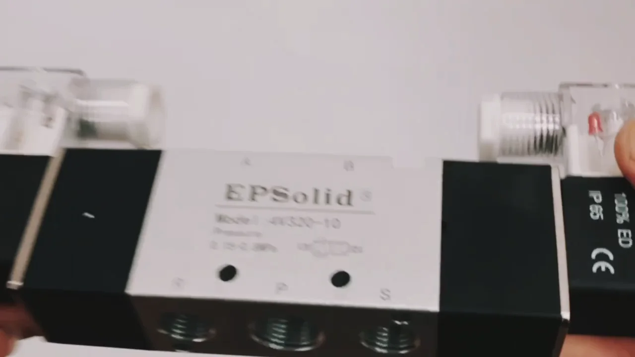 Válvula Solenoide Neumática De Aire De Alta Calidad,Doble Bobina ...