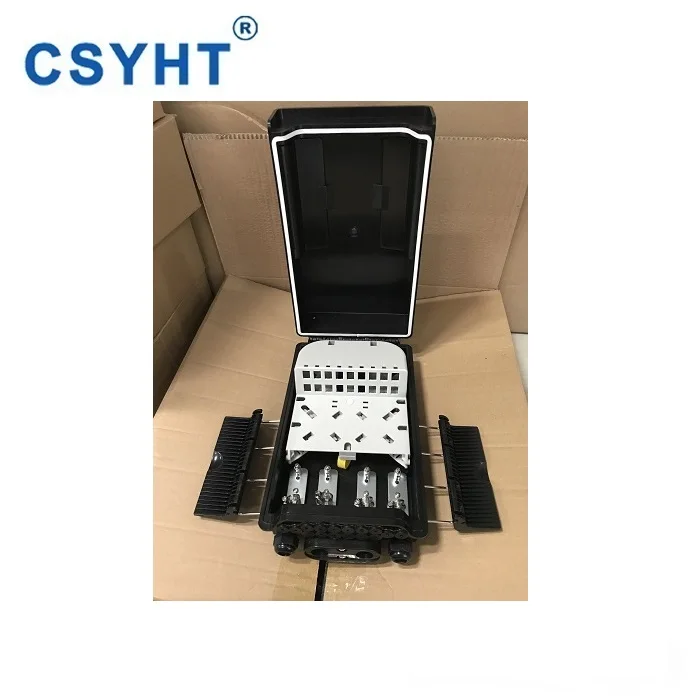 Outdoor Wall Mounted 2 PG Gland + 1 Oval + 16 Drop Cable Port NAP Fiber Distribution Box OTB NAP