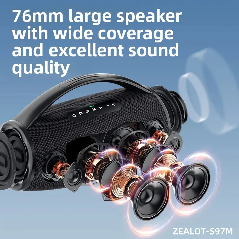 ZEALOT S97M Portable Speaker - Heavy Bass for Outdoor Karaoke