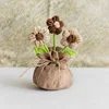 Bolsa de la suerte con curry de flores de hojaldre