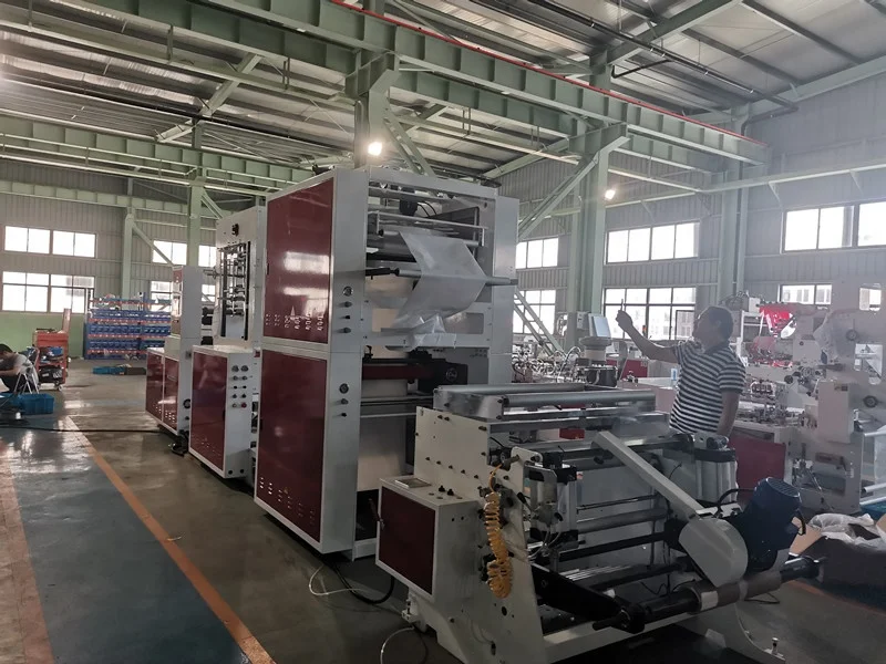 High Quality Servo Motor Driven FFS Thick Film Heavy Duty Tube Film Inner Emboossing and Gusseting Making Machine