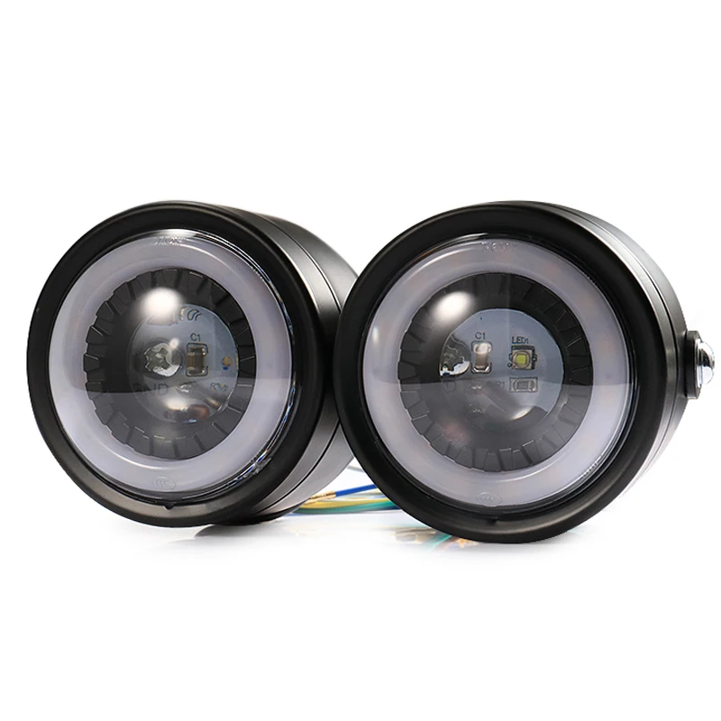 Фара для мотоцикла Twins с поворотным сигналом для Мотоциклов Harley Cafe Racer