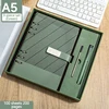 SET-08--Matcha Green notebook + signature pen + pen refill