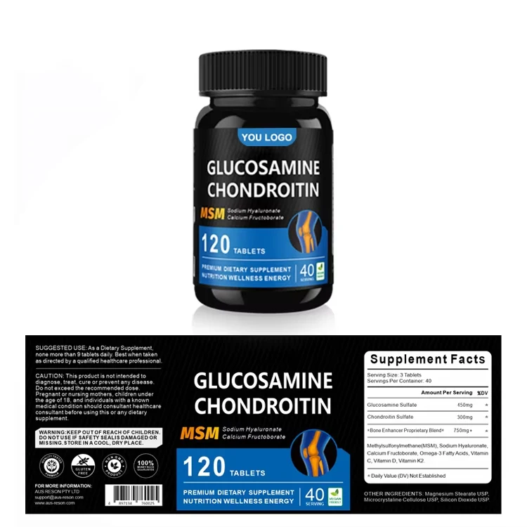 OEM Private Label Private Label Msm Gummies Joint Support Supplement Glucosamine Chondroitin Capsules