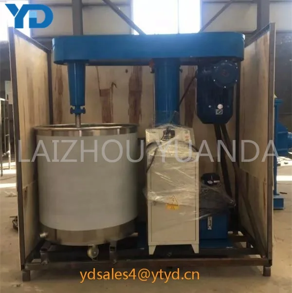 Excellent Performance High Speed Paint Mixer With 200L Mixing Tank Pigment High Speed Disperser for Construction Work