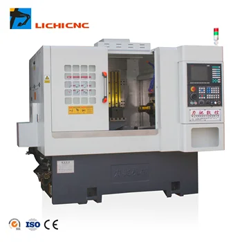 Slant bed CNC Lathe Dual Spindle Sub Spindle Lathe LC-L36S CNC Lathe C axis Live Tool Turret Turning Center CE
