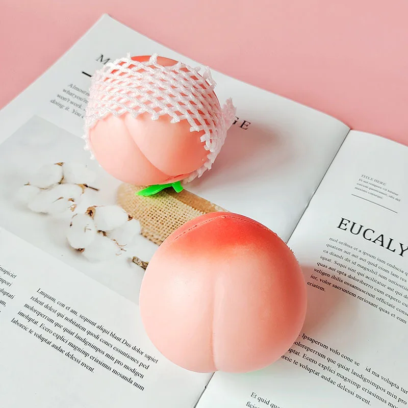 EE456 Simulation Peach Mini Kawaii Mochi Squishies