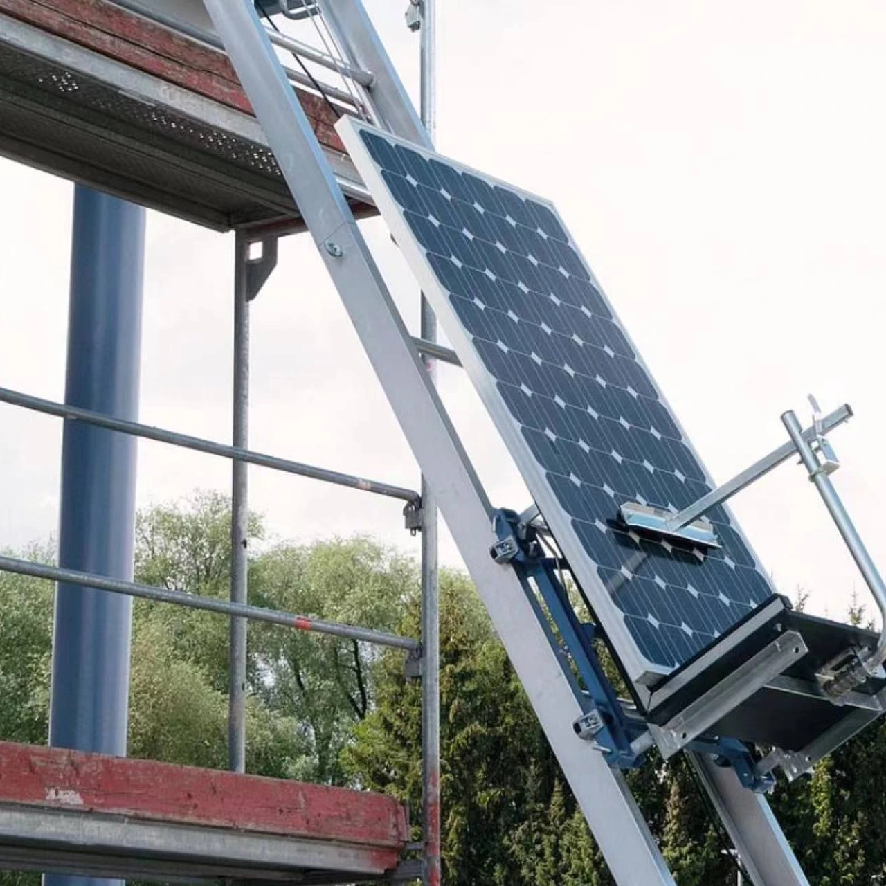 Портативный квасцы электрическая Лестница подъемник солнечная панель для