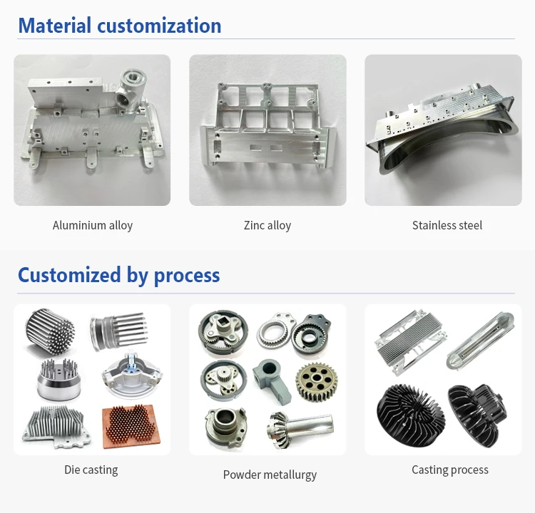Customized Precis Cast Factory OEM service aluminum die casting precision casting CNC machining parts factory