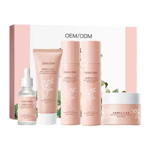 Wholesale Camellia Whitening Anti-Wrinkle and Anti-Aging Moisturizing Face Skincare Sets