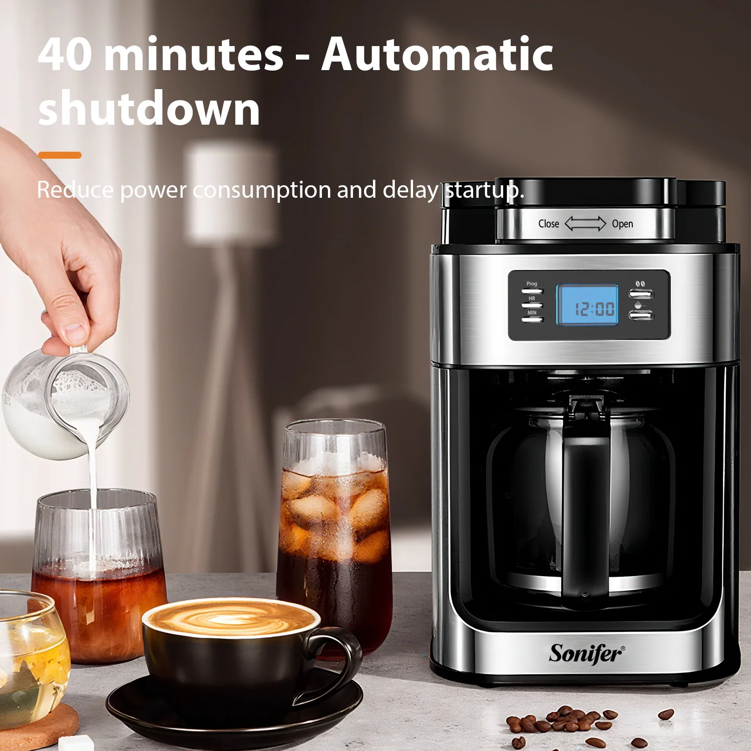 Sonifer SF-3541 Smart Digital Electric Coffee Maker