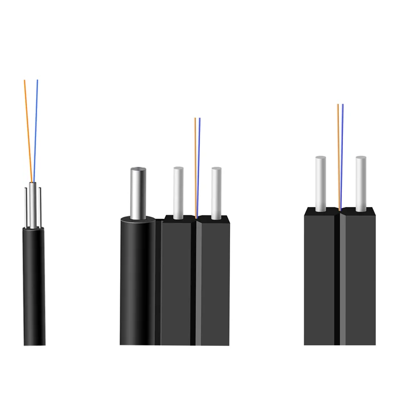 Factory price 1,2,4 Core G657A1 G657A2 FTTH Flat Drop Fiber Optic Cable - idealCable.net