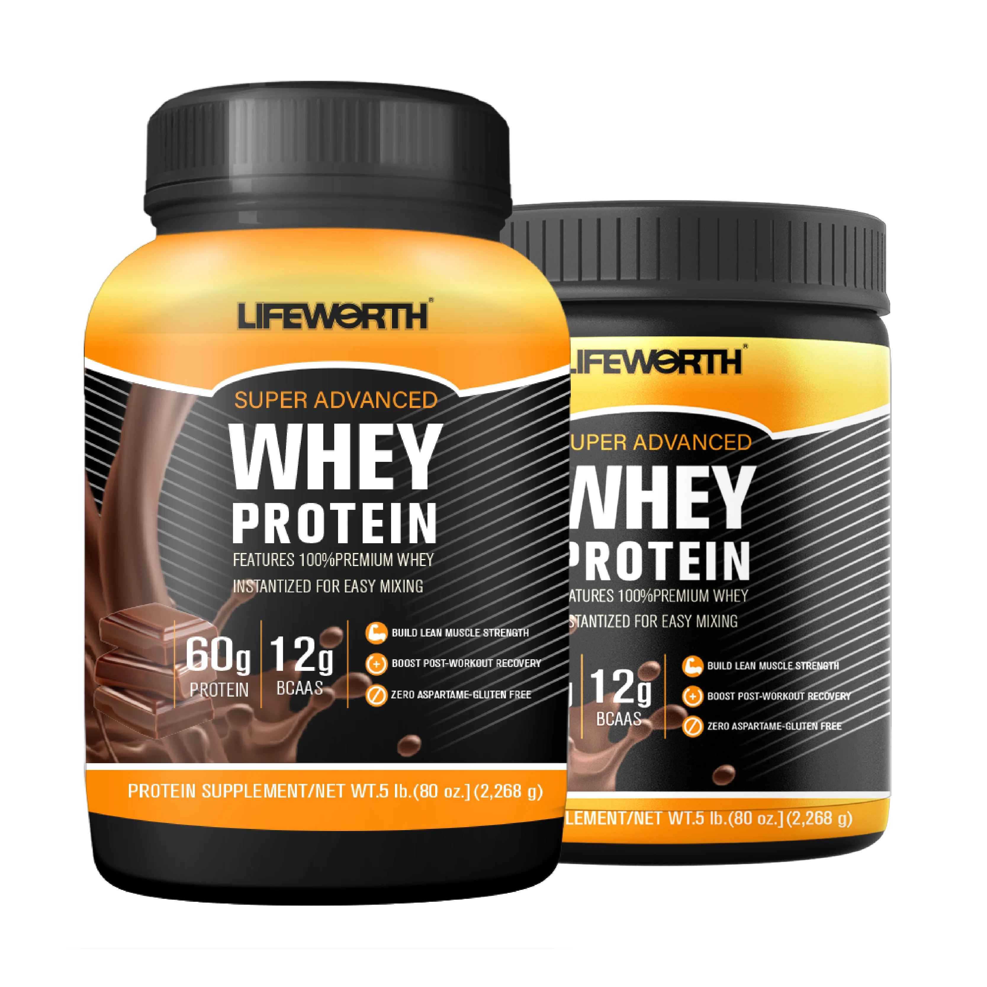LIFEWORTH Vanilla Flavor Isolate Whey Protein Powder