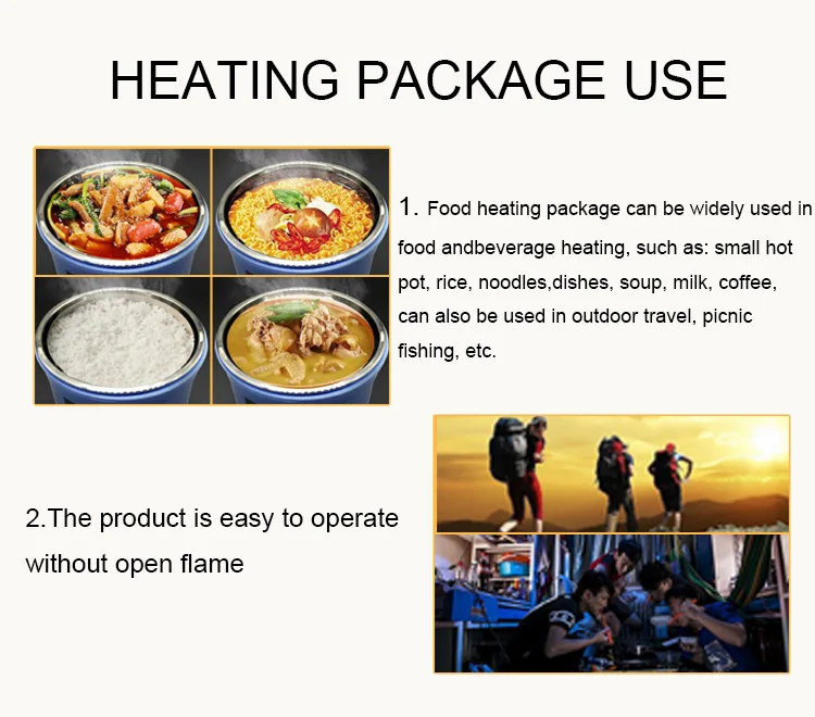 Hot Selling Selfheating Bags For Food Heating Pack To Solve Takeaway Cold Meal Heating Bag For