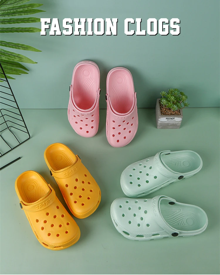 2023 Designer Mens Outdoor Nonslip Waterproof Eva Croc Sandals Womens