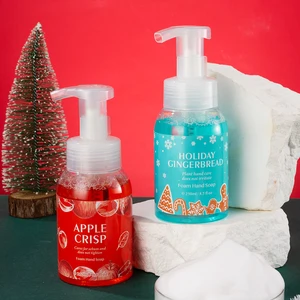 Hot Sale Eco Friendly Hand Cares for Sebum and Does Not Tighten Holiday Gingerbread Foam Hand Soap