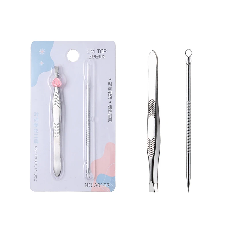 ラメイラ卸売 ポインテッドチップ フラットヘッド 眉毛ピンセット