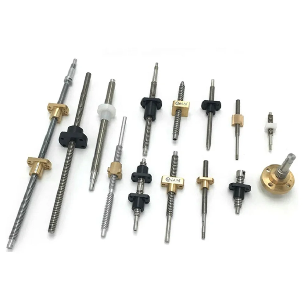 High Precision T12x2 Carbon Steel Stainless Steel 12mm Diameter Lead and Pitch 2mm Tr12x2 Trapezoidal Lead Screw