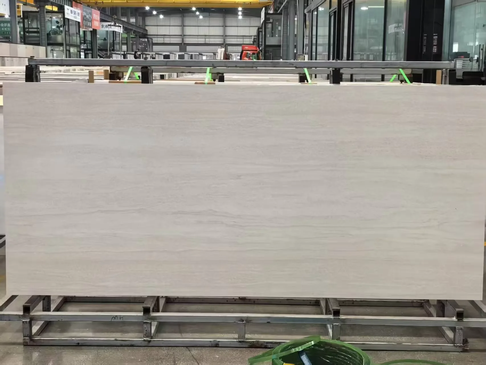 Artificial Stone Sintered Slabs Porcelain Matte Finish Beige Travertine Slabs for Living Room Wall And Countertop