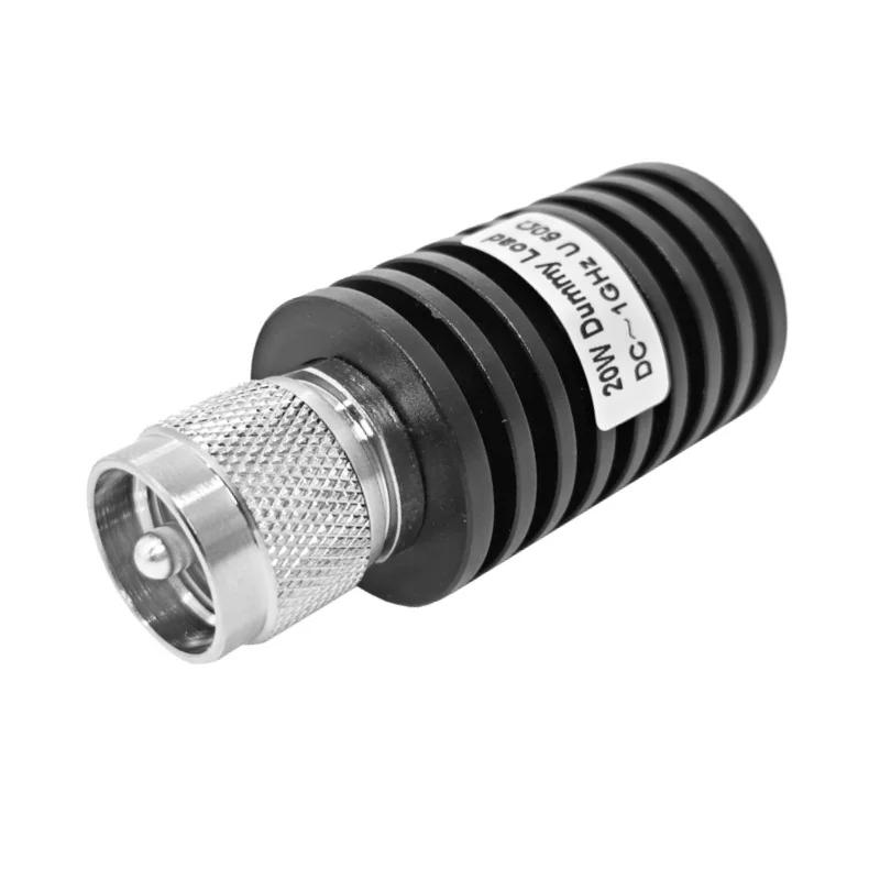 Kommunikationsanwendung: 20-W-Dummy-Last mit PL259-UHF-Stecker (männlich), 50 Ohm, Hochfrequenz (RF), Koaxial-Endwiderstand