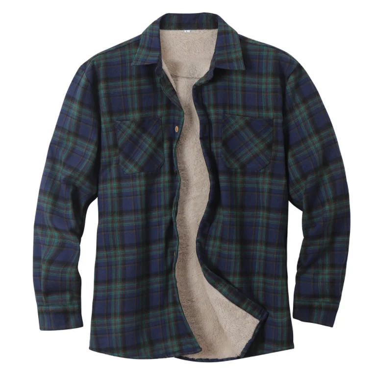 polyester lined flannel jacket