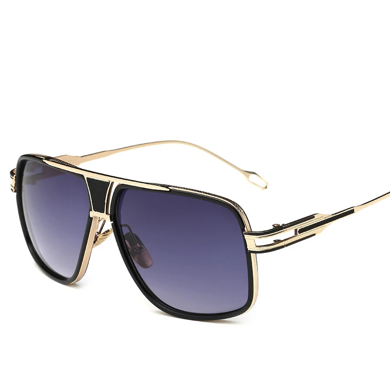 SKYWAY New Unisex Vintage Metal Oversize Sunglasses Outdoor Luxury Retro Sun Glasses UV400 Oculos Masculino For Women Men