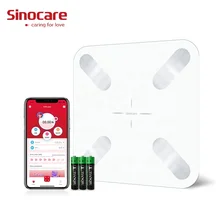 Sinocare Smart Electronic Body Fat Weight Scale Analyzer Intelligent Wireless Digital Electronic Scale Bathroom BT