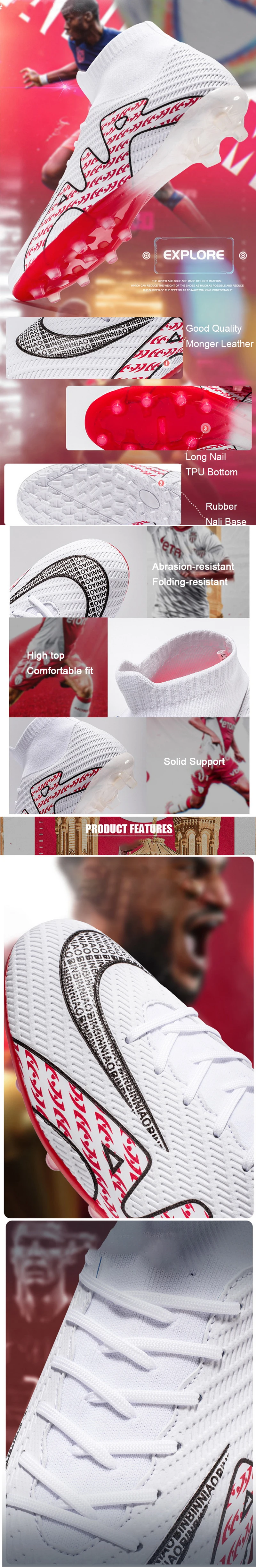 Football Boots Men Sports Soccer Shoes Indoor Original Cleats Kids