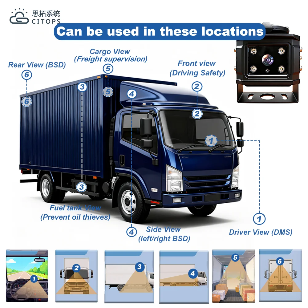 product 4g excavator camera gps tracking mobile dvr real time video monitoring dump truck construction vehicle remote monitoring system-10