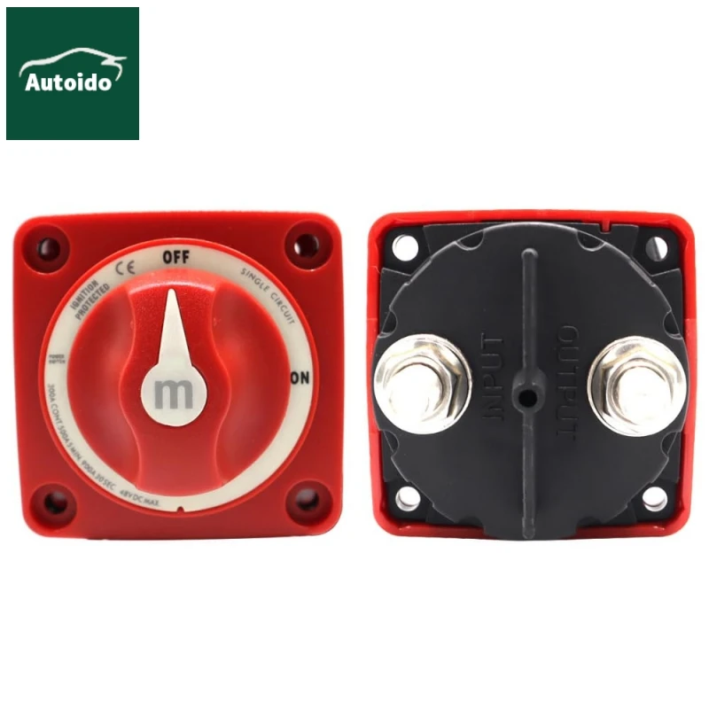 Mini Battery Switch,Mfg# 6007,Red,300a Cont,500a Int,32vdc. Positions ...