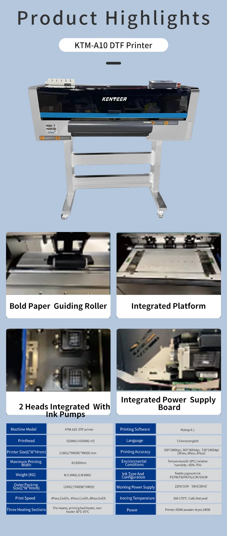 KTM-A10 DTF Printer