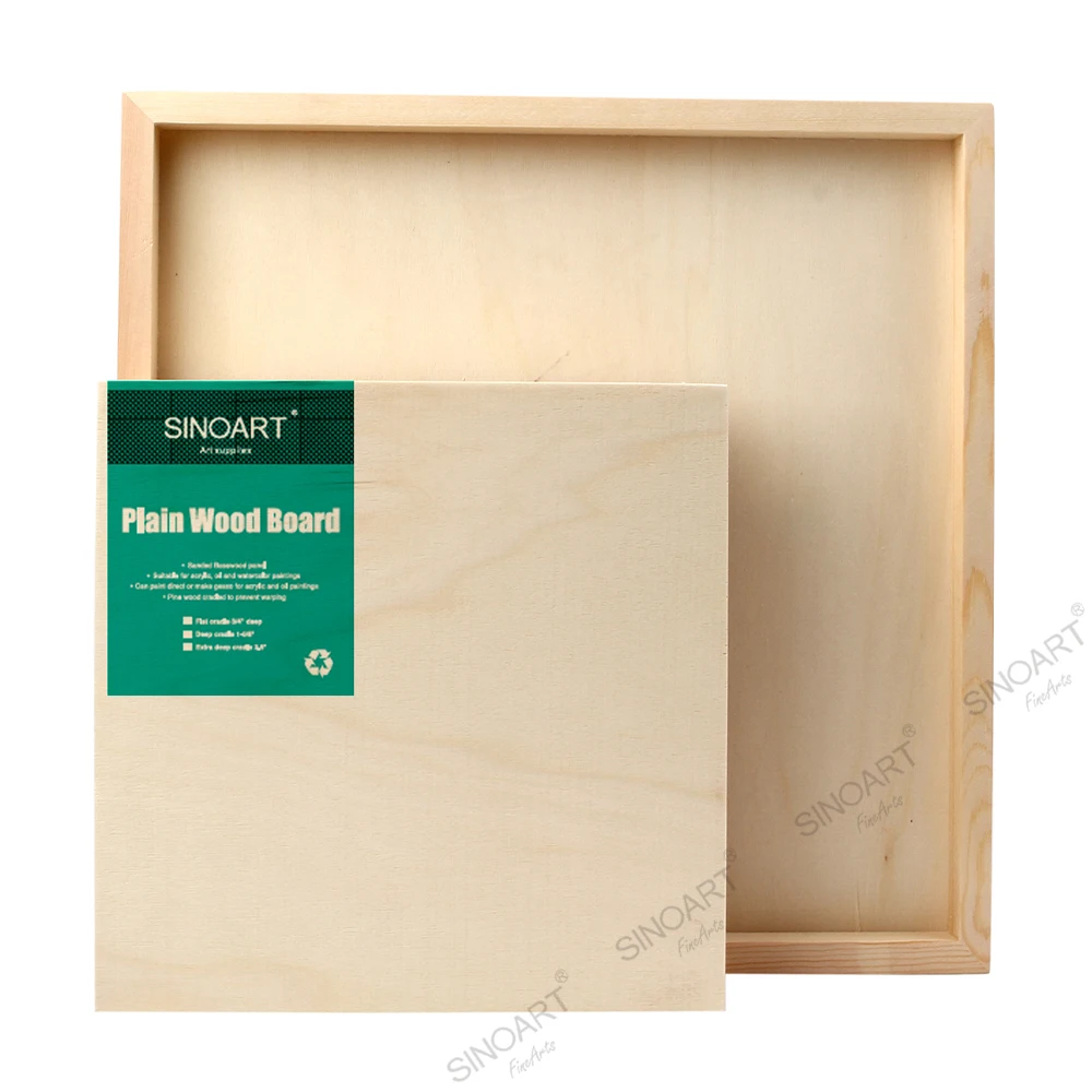 Customizable Titanium White Acrylic Gesso Wood Artist Canvas