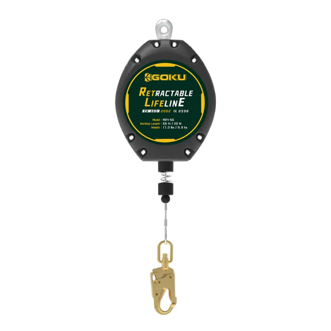 Heavy Duty 20m Cable Self Retracting Lifeline Ansi Srl Device Swivel