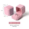 Caja para anillos rosa milenario