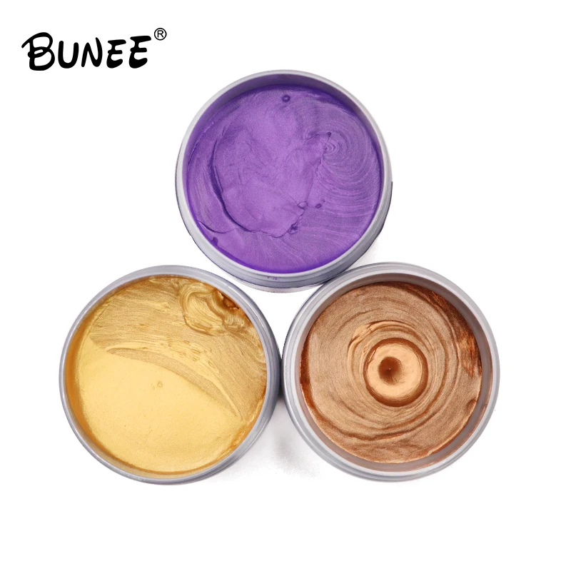 120g Hair Styling Clay Coloring Wax Temporary Hair Color Wax