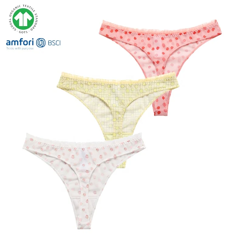 Sharicca Soft Lace Lovely Fruit Print Sexy String Panties Thong ...