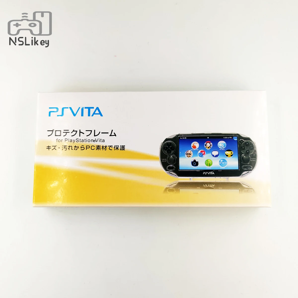 Crystal Clear Hard Protective Case Cover Shell For PlayStation Vita PSV 1000 (Black Trim)