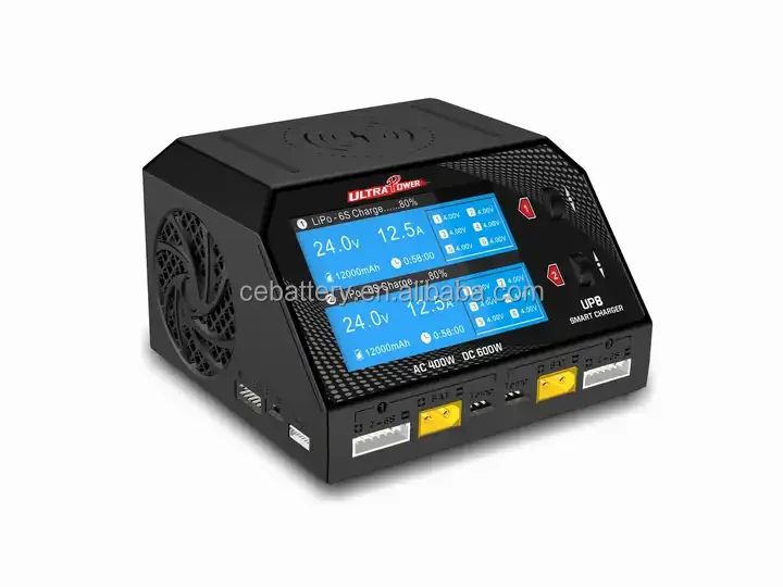 Power UP8 UP7 600W 16A Smart Dual Channels AC/DC Charger Fast Charging Lithium Lead Acid Battery Packs High Quality AU Socket