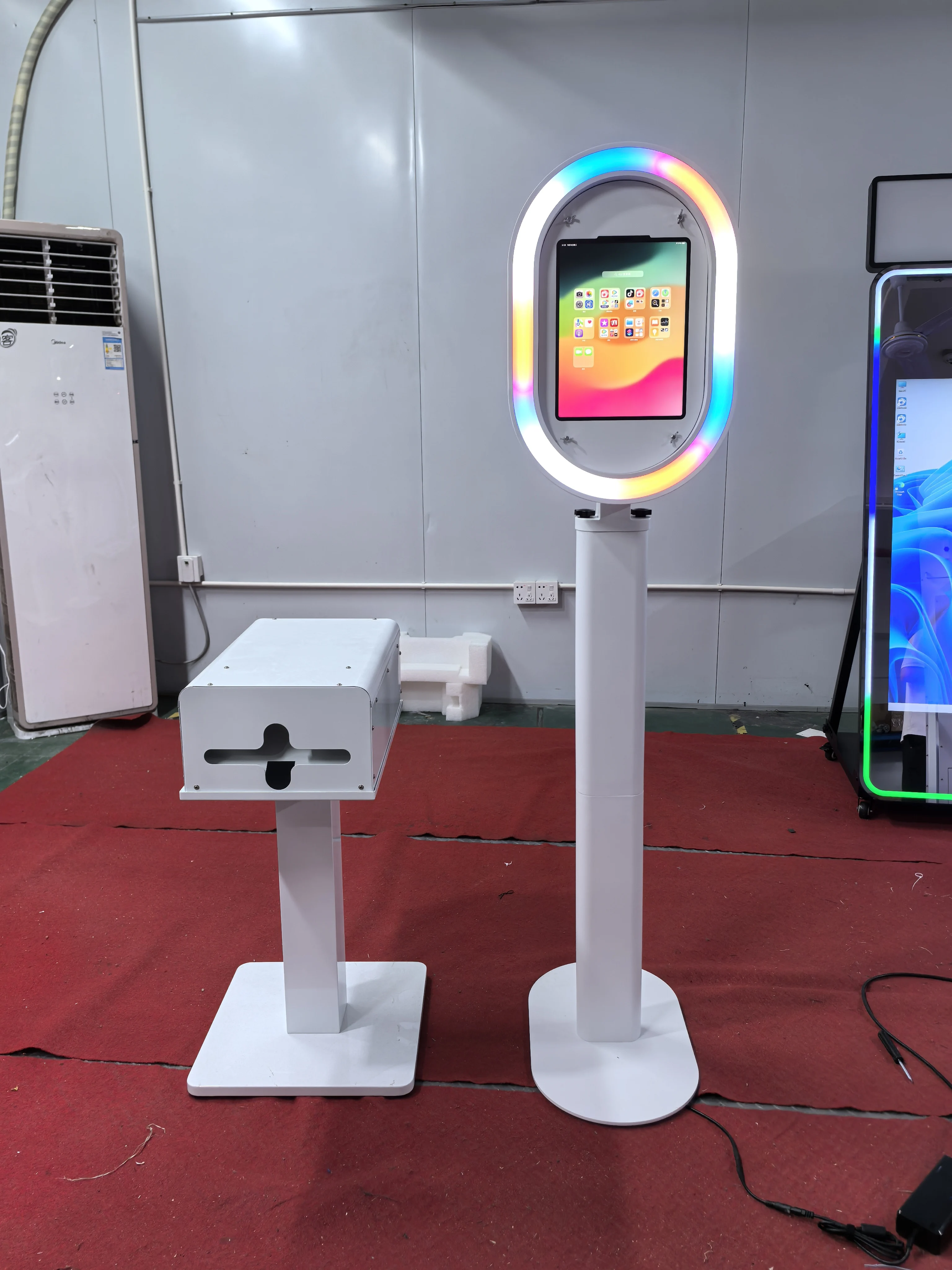 Newest Portable Wedding Magic Touch Screen 360 Automatic Selfie Machine Mirror Photo Booth Kiosk Photobooth With Printer