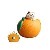 Aimant de réfrigérateur - Chat à face orange