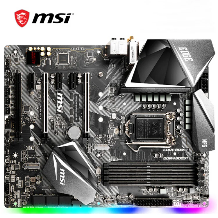 MSI MPG Z390 GAMING EDGE AC Blade Board Motherboard Supports 9600K